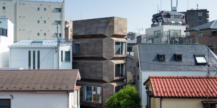 The Bay Window Tower House in Shibuya, Tokyo