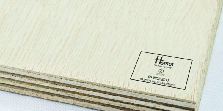 Plywood for the flooring industry