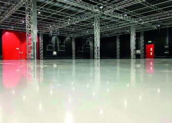 For durability, hygiene and slip-resistance, it has to be resin flooring