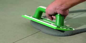 Grouting for aesthetic effect